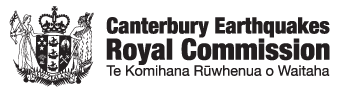 Canterbury Earthquakes Royal Commission Te Komihana Rūwhenua o Waitaha
